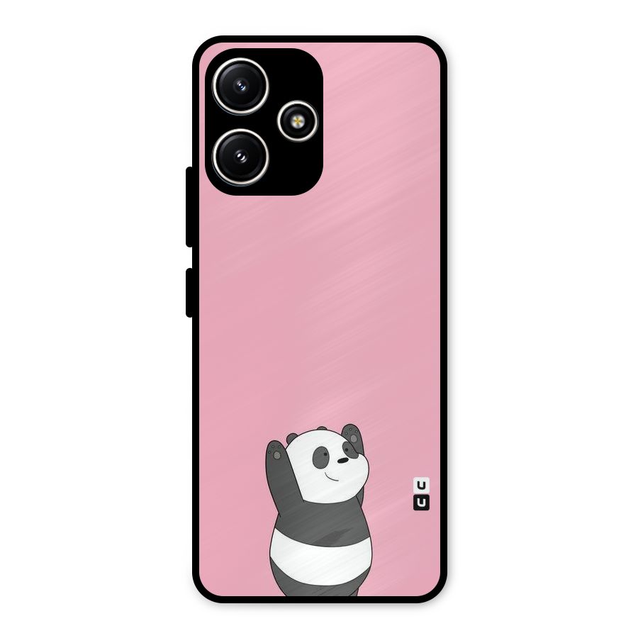Panda Handsup Metal Back Case for Redmi 12 5G