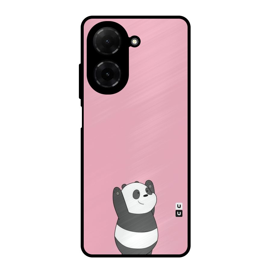 Panda Handsup Metal Back Case for Redmi A5 4G