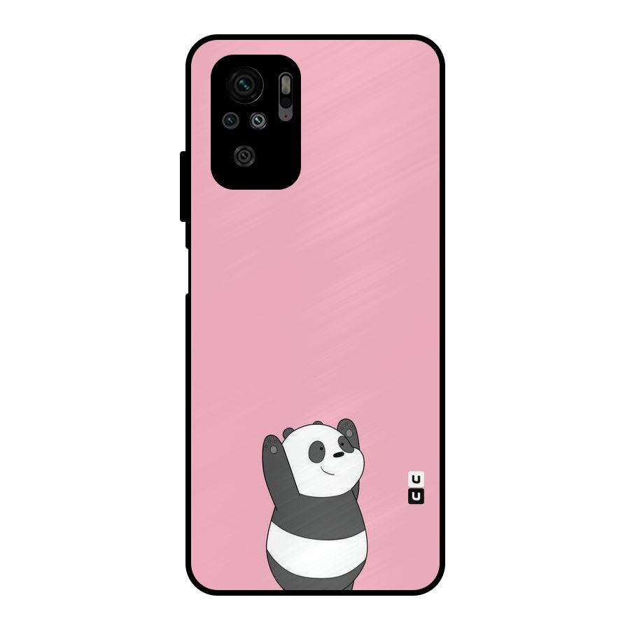 Panda Handsup Metal Back Case for Redmi Note 10S