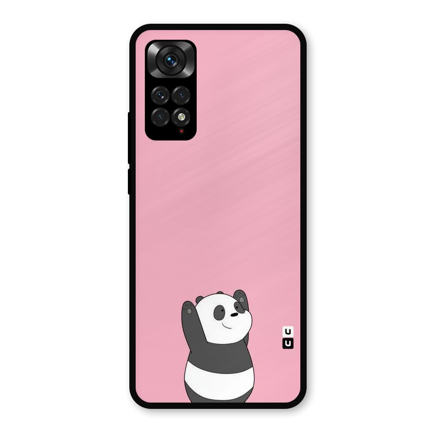 Panda Handsup Metal Back Case for Redmi Note 11