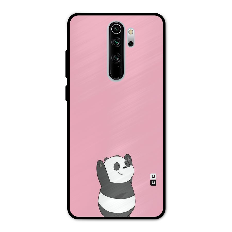 Panda Handsup Metal Back Case for Redmi Note 8 Pro