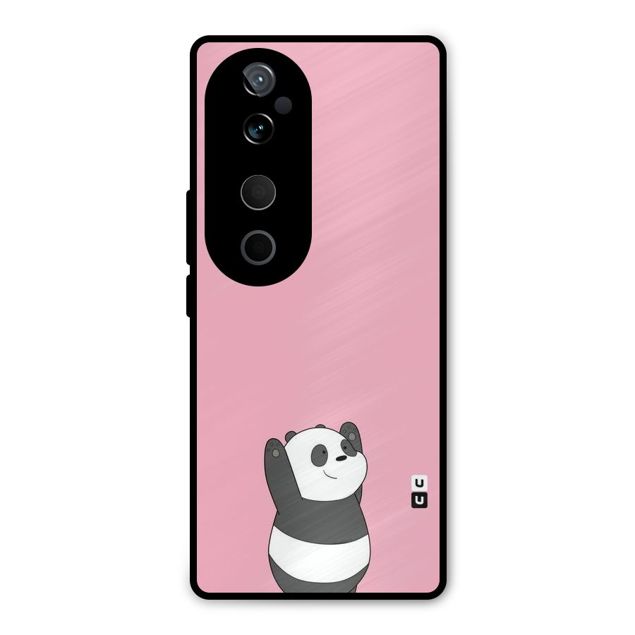 Panda Handsup Metal Back Case for Vivo T3 Ultra