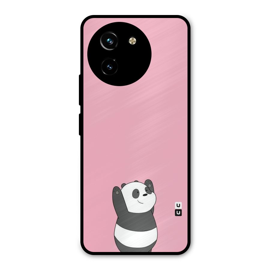 Panda Handsup Metal Back Case for Vivo T3x