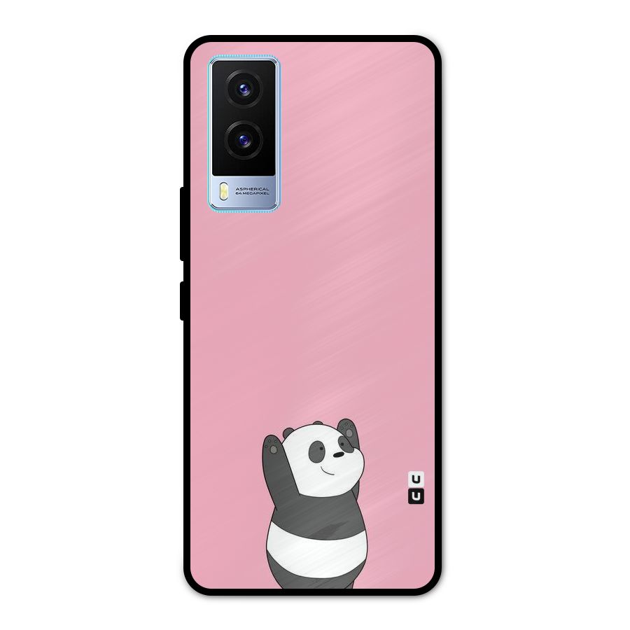 Panda Handsup Metal Back Case for Vivo V21e 5G