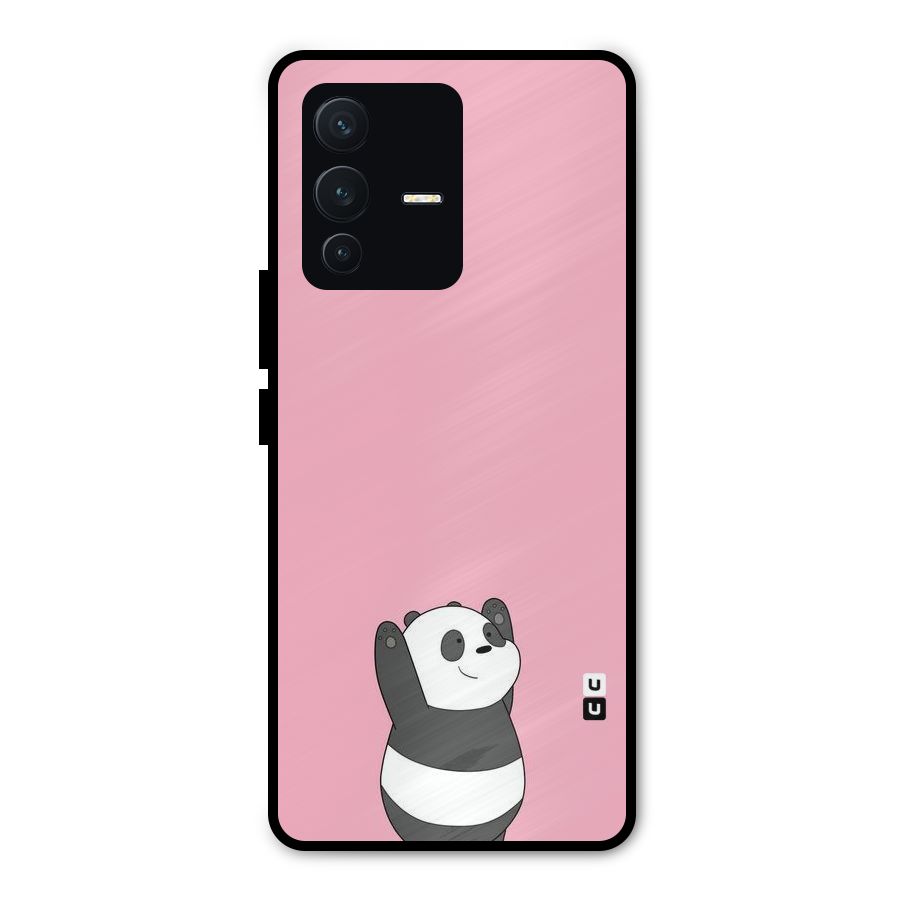 Panda Handsup Metal Back Case for Vivo V23 Pro