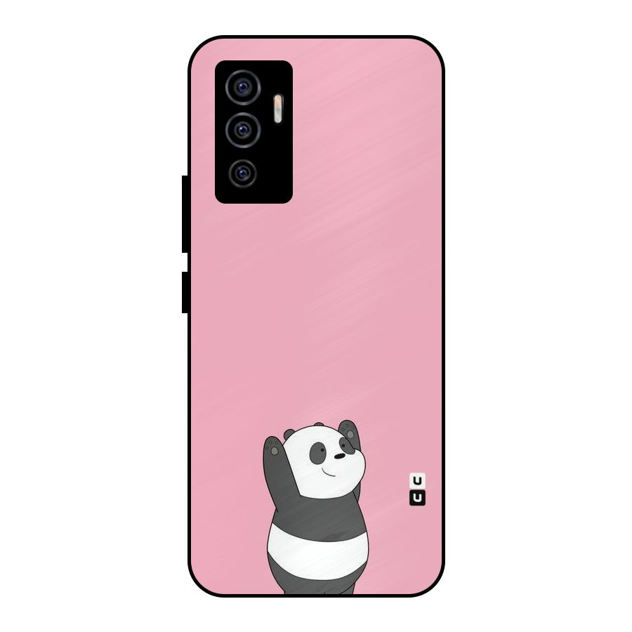 Panda Handsup Metal Back Case for Vivo V23e