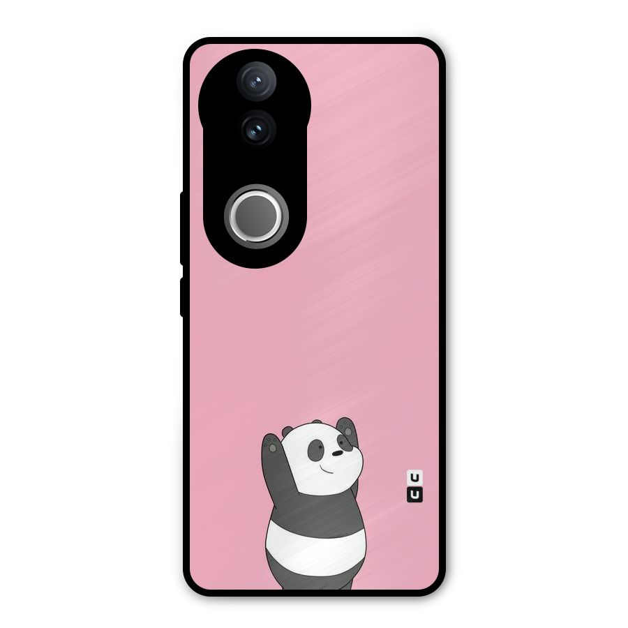 Panda Handsup Metal Back Case for Vivo V50e