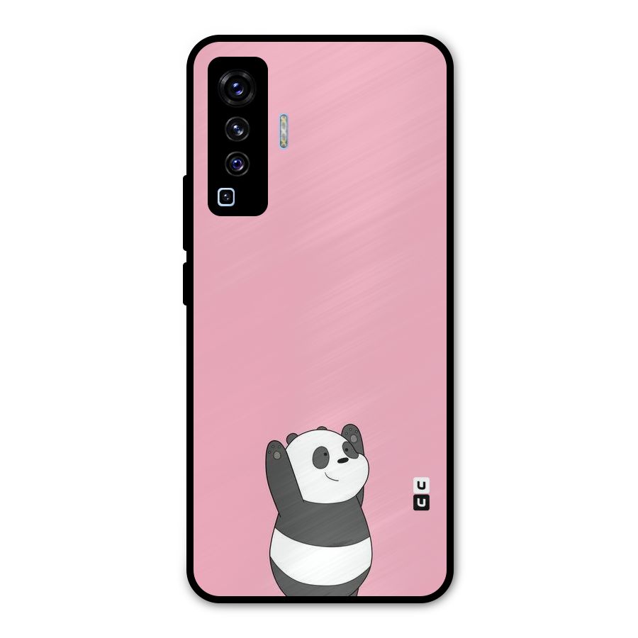 Panda Handsup Metal Back Case for Vivo X50