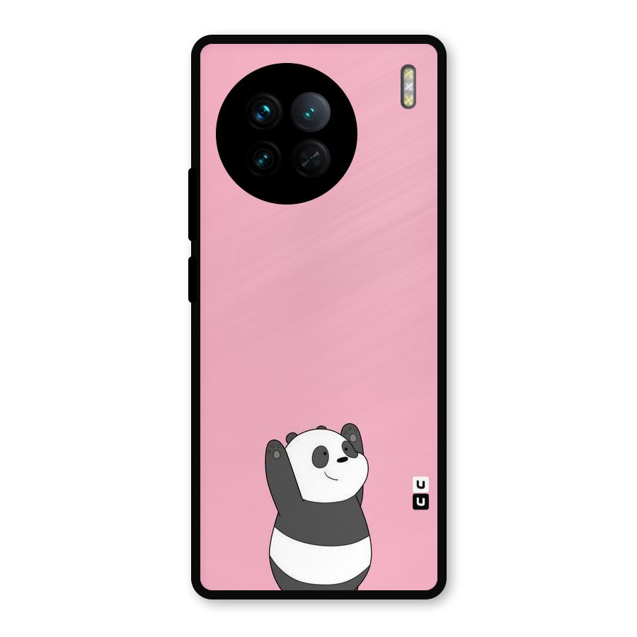 Panda Handsup Metal Back Case for Vivo X90