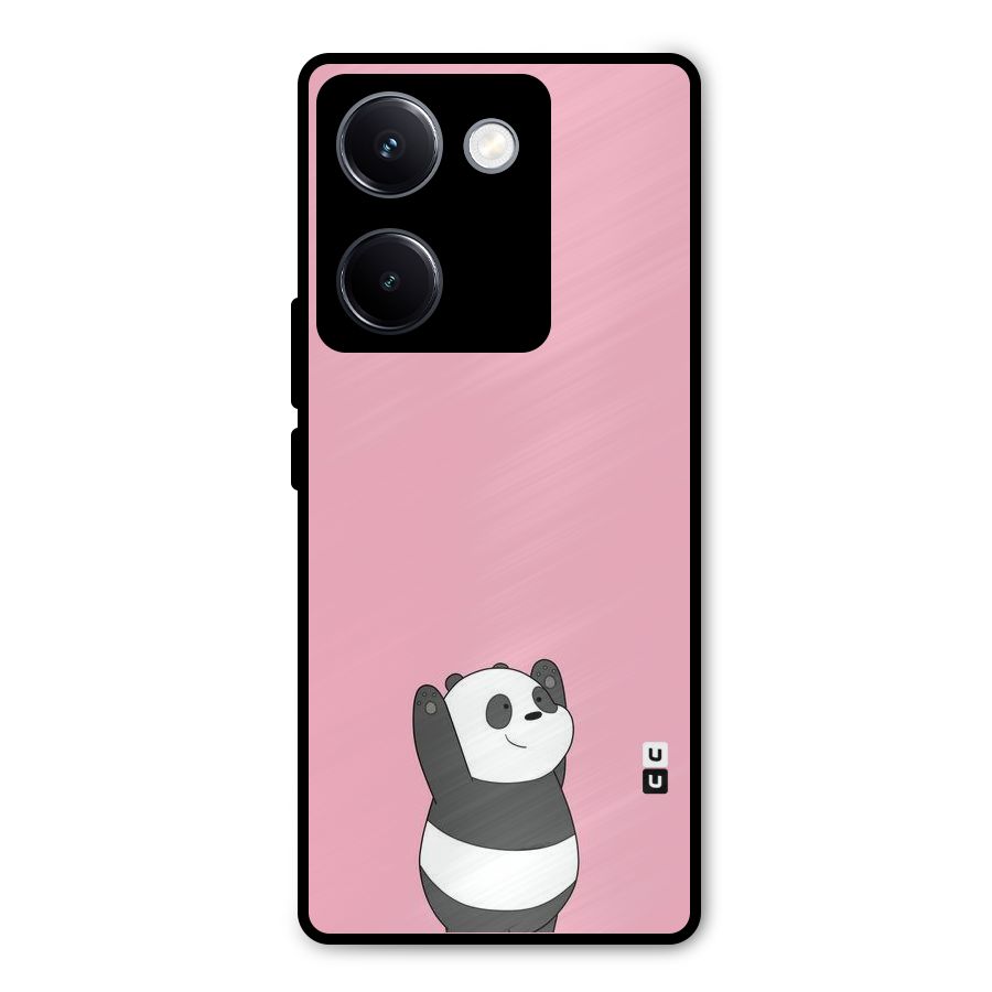 Panda Handsup Metal Back Case for Vivo Y300 Plus