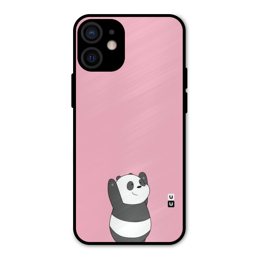 Panda Handsup Metal Back Case for iPhone 12 Mini