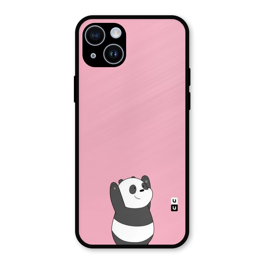 Panda Handsup Metal Back Case for iPhone 14