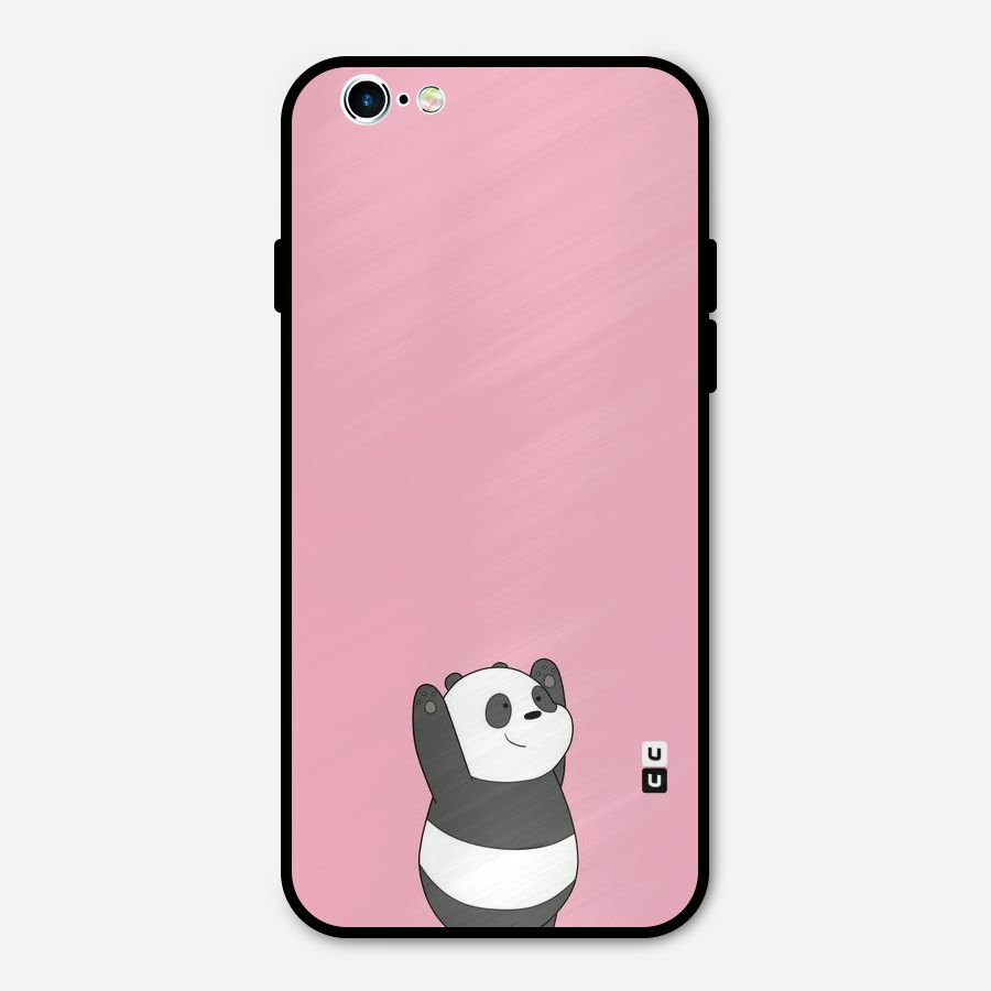 Panda Handsup Metal Back Case for iPhone 6 6s