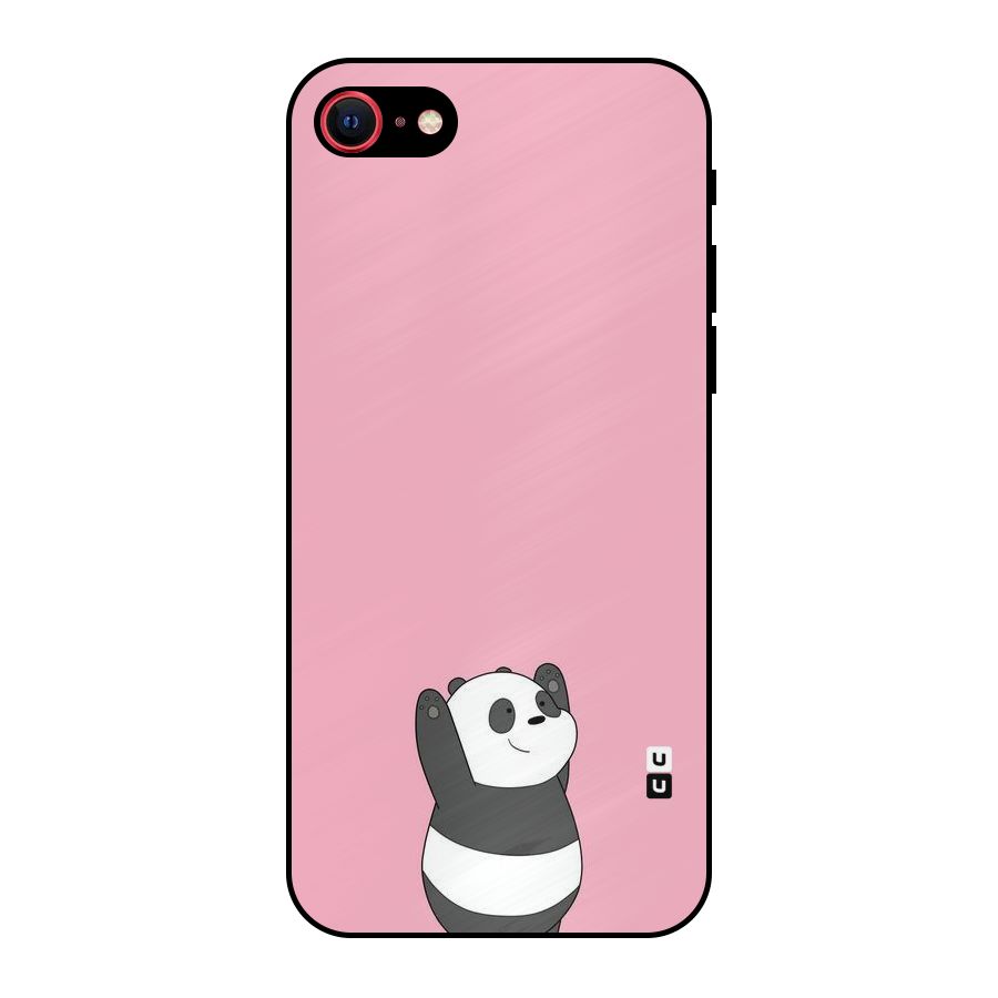 Panda Handsup Metal Back Case for iPhone 8