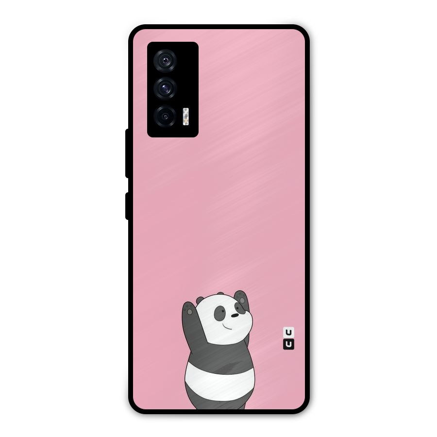 Panda Handsup Metal Back Case for iQOO 7 5G