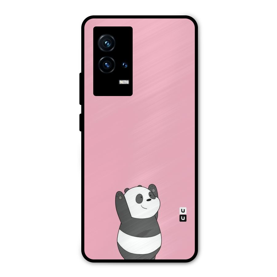Panda Handsup Metal Back Case for iQOO 9 5G
