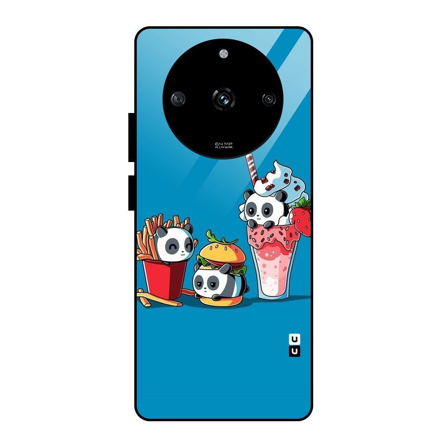 Panda Lazy Glass Back Case for Realme Narzo 60 5G
