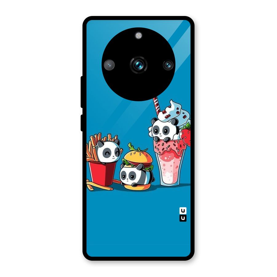 Panda Lazy Glass Back Case for Realme Narzo 60 Pro