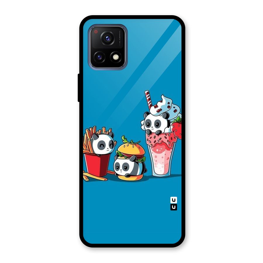Panda Lazy Glass Back Case for Vivo Y72 5G