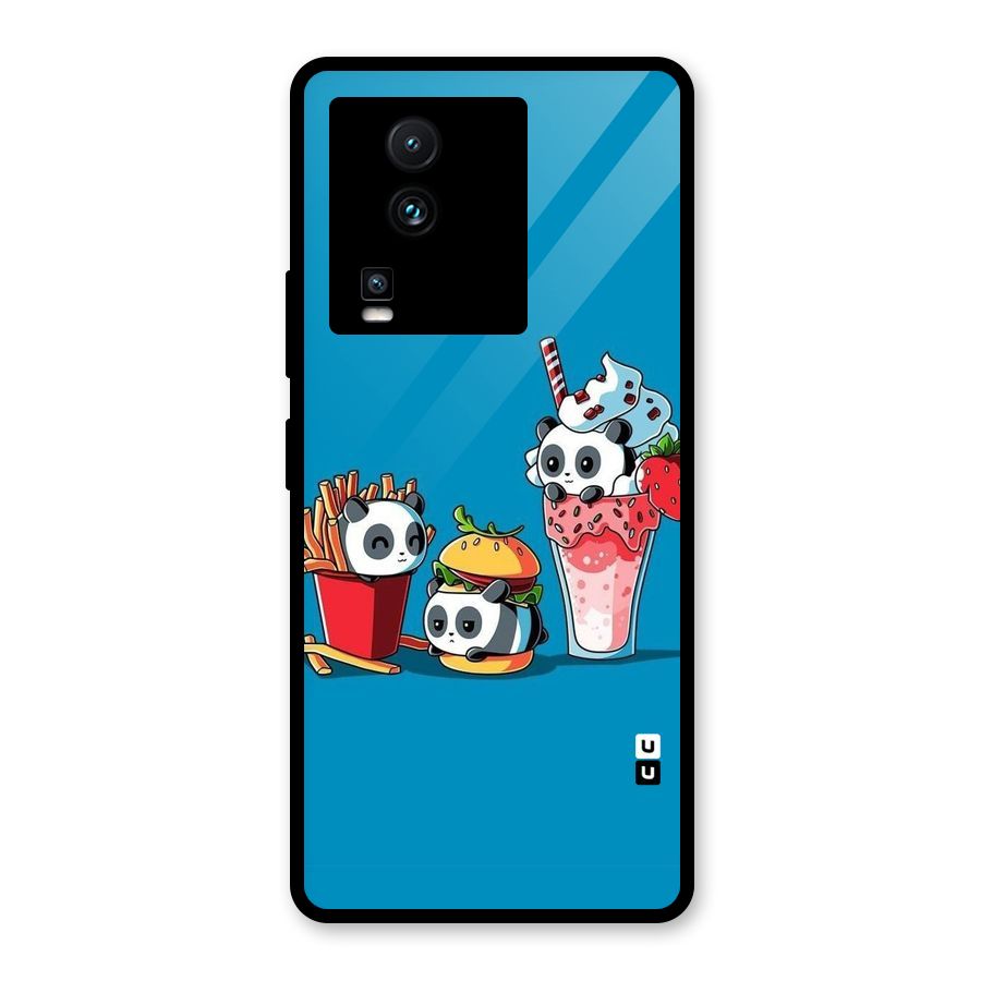 Panda Lazy Glass Back Case for Vivo iQOO Neo 7 Pro