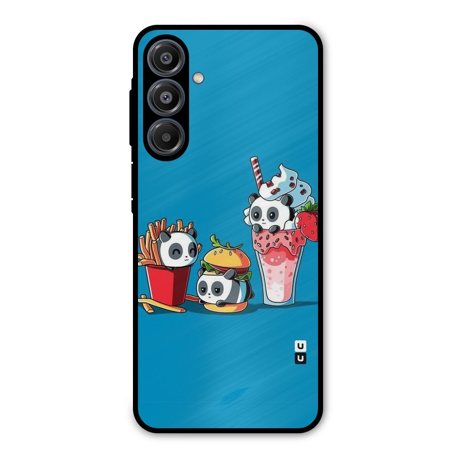 Panda Lazy Metal Back Case for Galaxy A16 5G