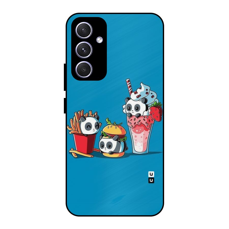 Panda Lazy Metal Back Case for Galaxy A54