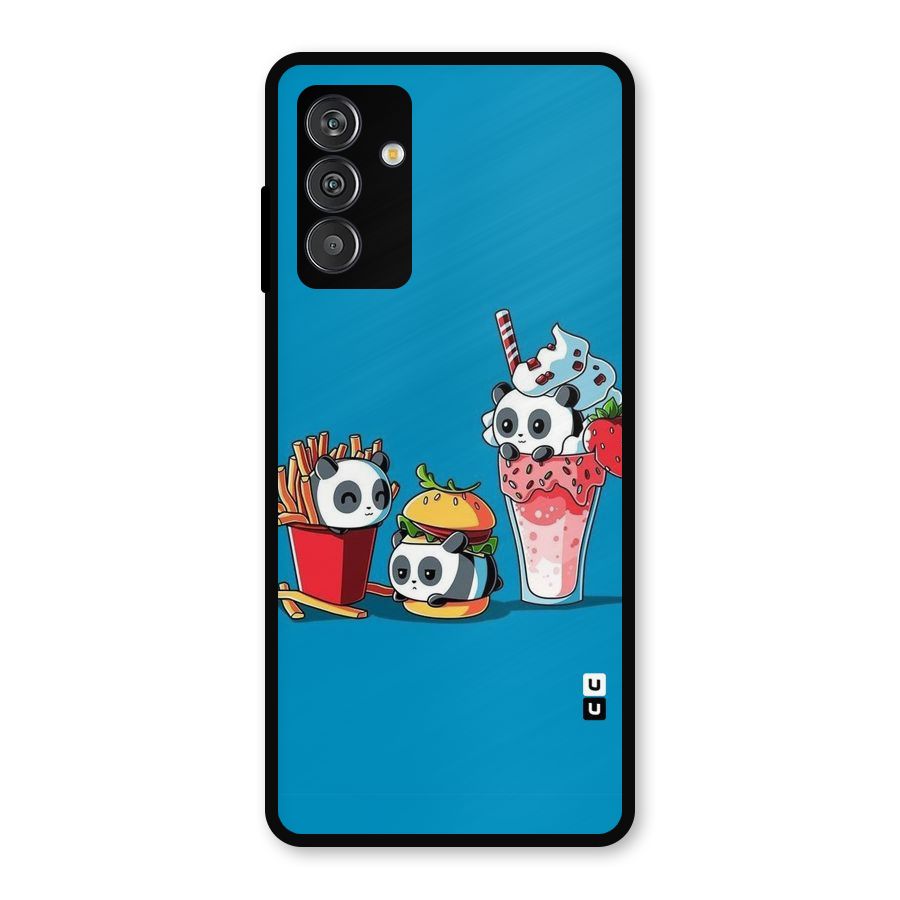 Panda Lazy Metal Back Case for Galaxy F13