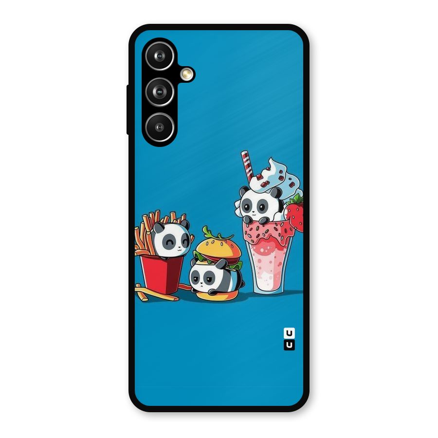 Panda Lazy Metal Back Case for Galaxy F54