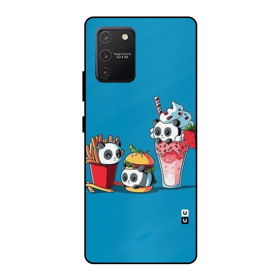 Panda Lazy Metal Back Case for Galaxy S10 Lite