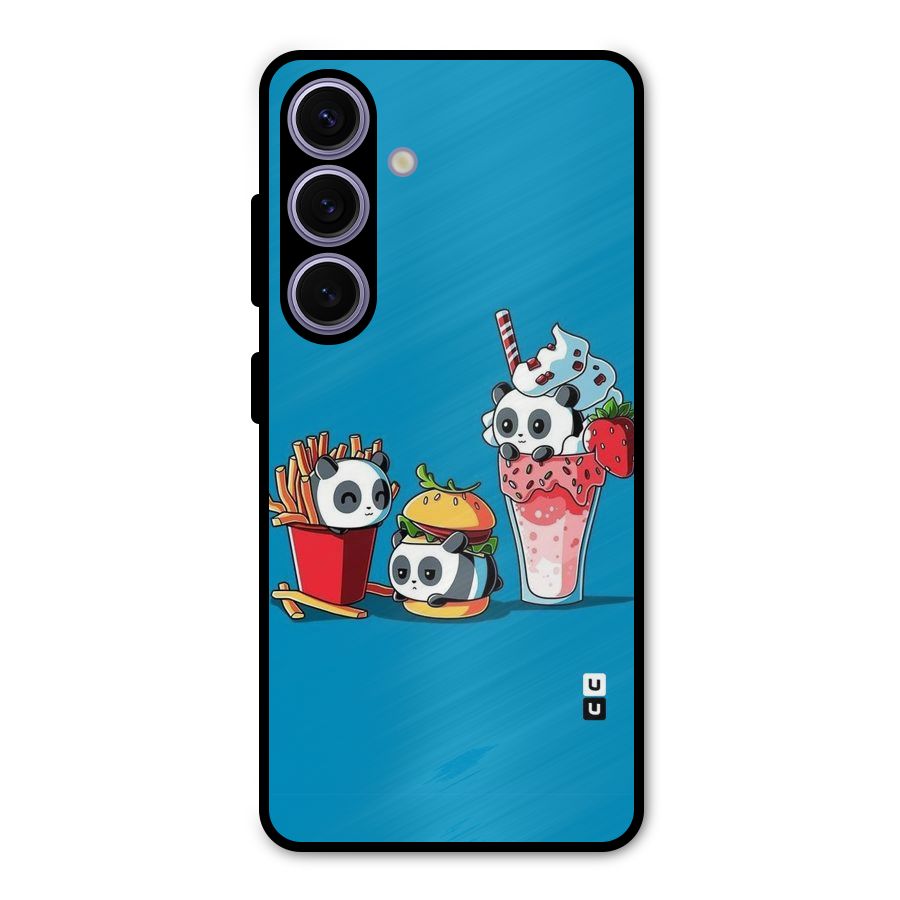 Panda Lazy Metal Back Case for Galaxy S24
