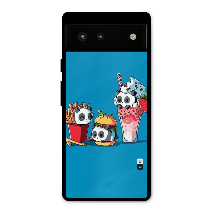 Panda Lazy Metal Back Case for Google Pixel 6