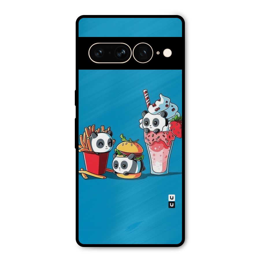 Panda Lazy Metal Back Case for Google Pixel 7 Pro