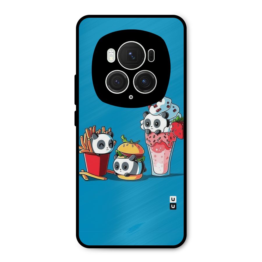 Panda Lazy Metal Back Case for Honor Magic6 Pro