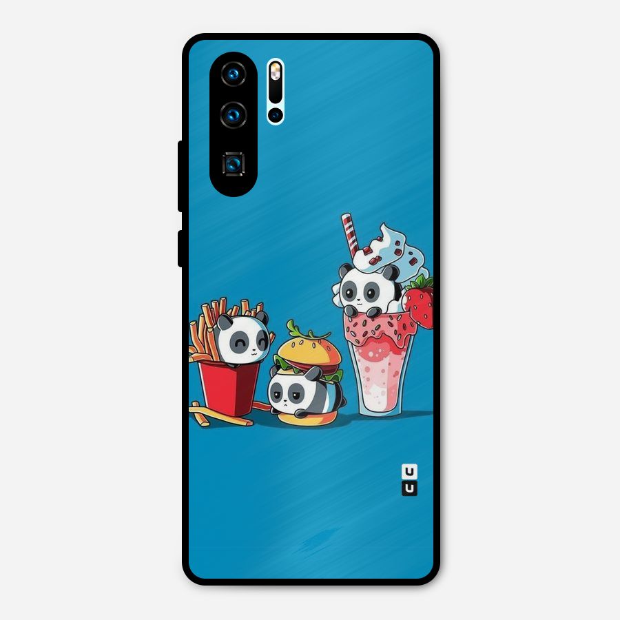 Panda Lazy Metal Back Case for Huawei P30 Pro
