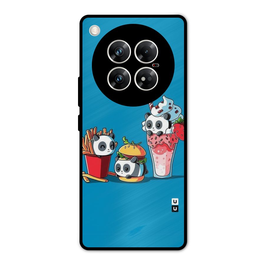 Panda Lazy Metal Back Case for Infinix Zero 40 5G