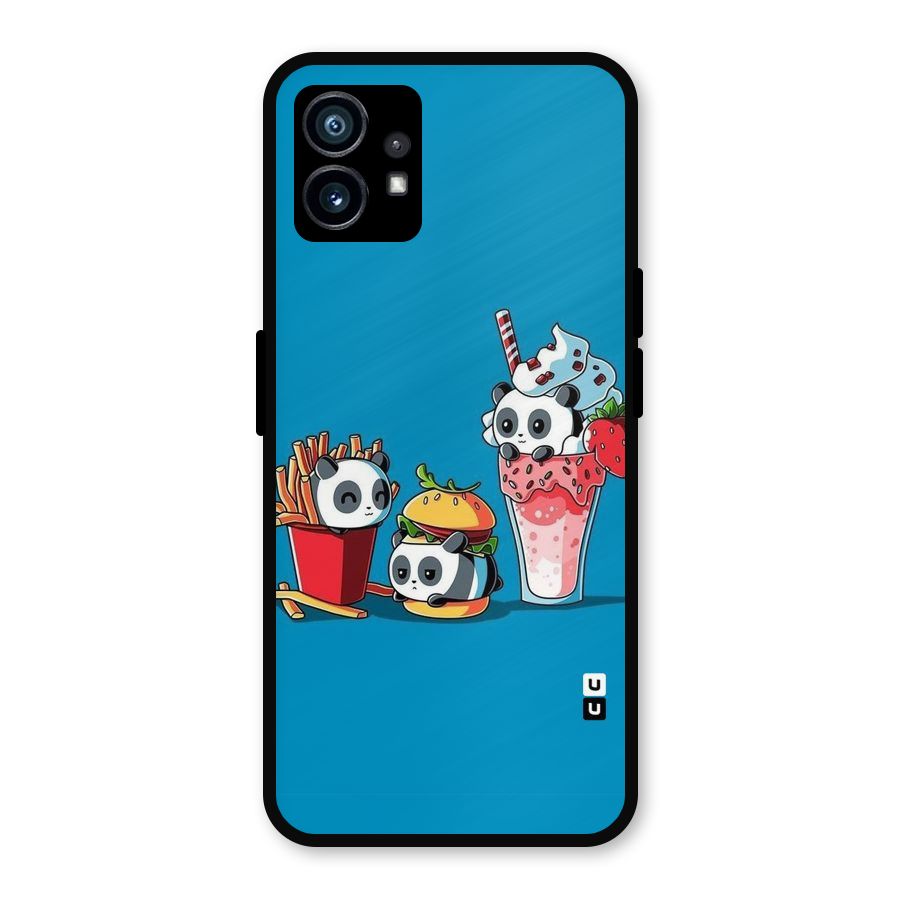 Panda Lazy Metal Back Case for Nothing Phone 1