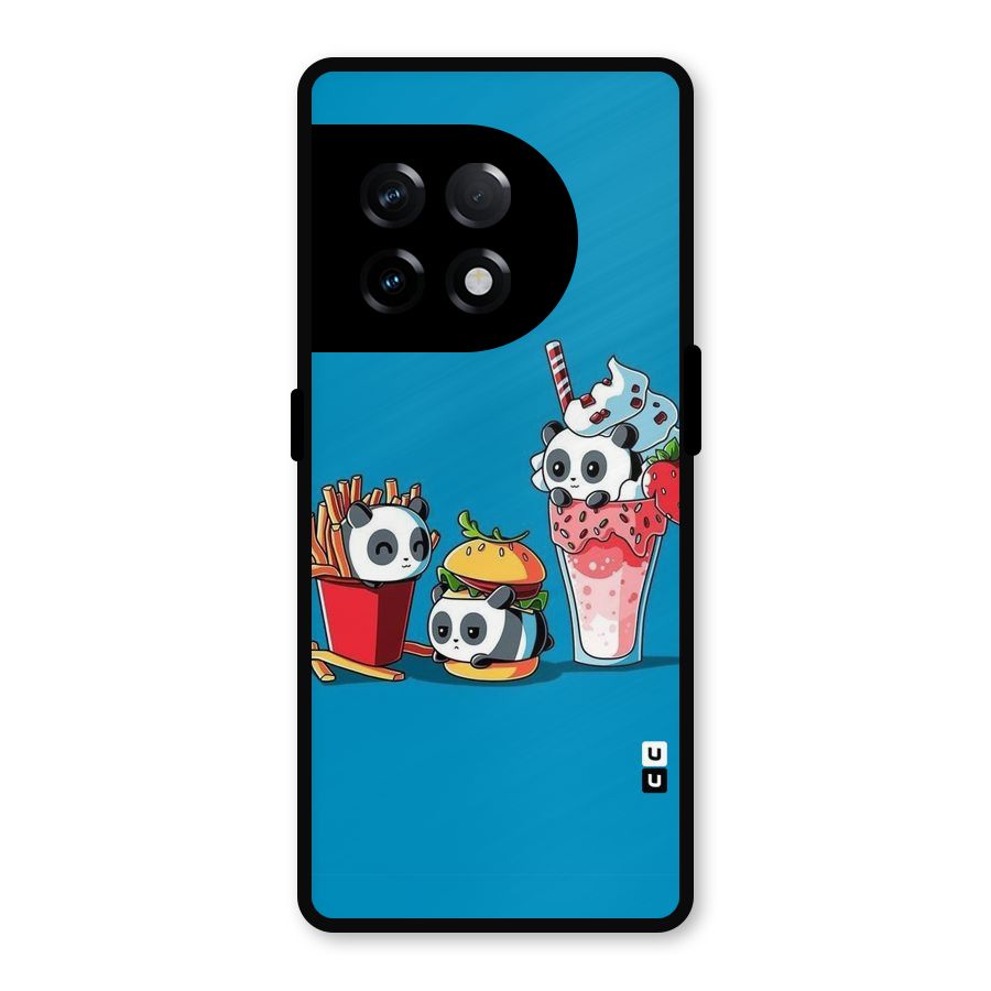 Panda Lazy Metal Back Case for OnePlus 11R