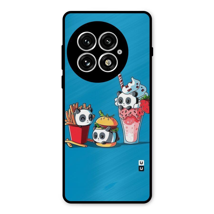 Panda Lazy Metal Back Case for OnePlus 13