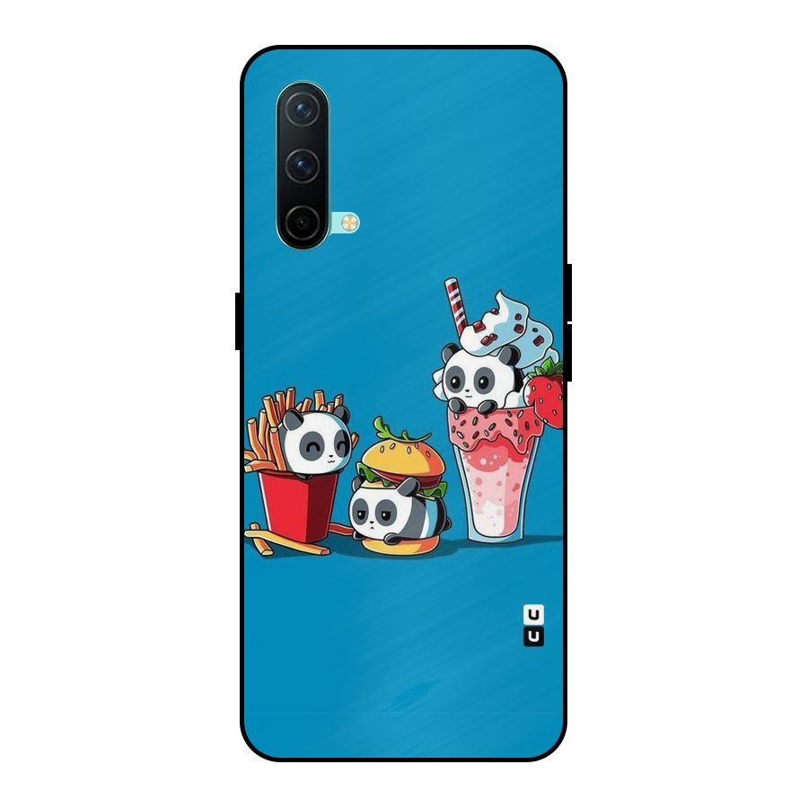 Panda Lazy Metal Back Case for OnePlus Nord CE 5G