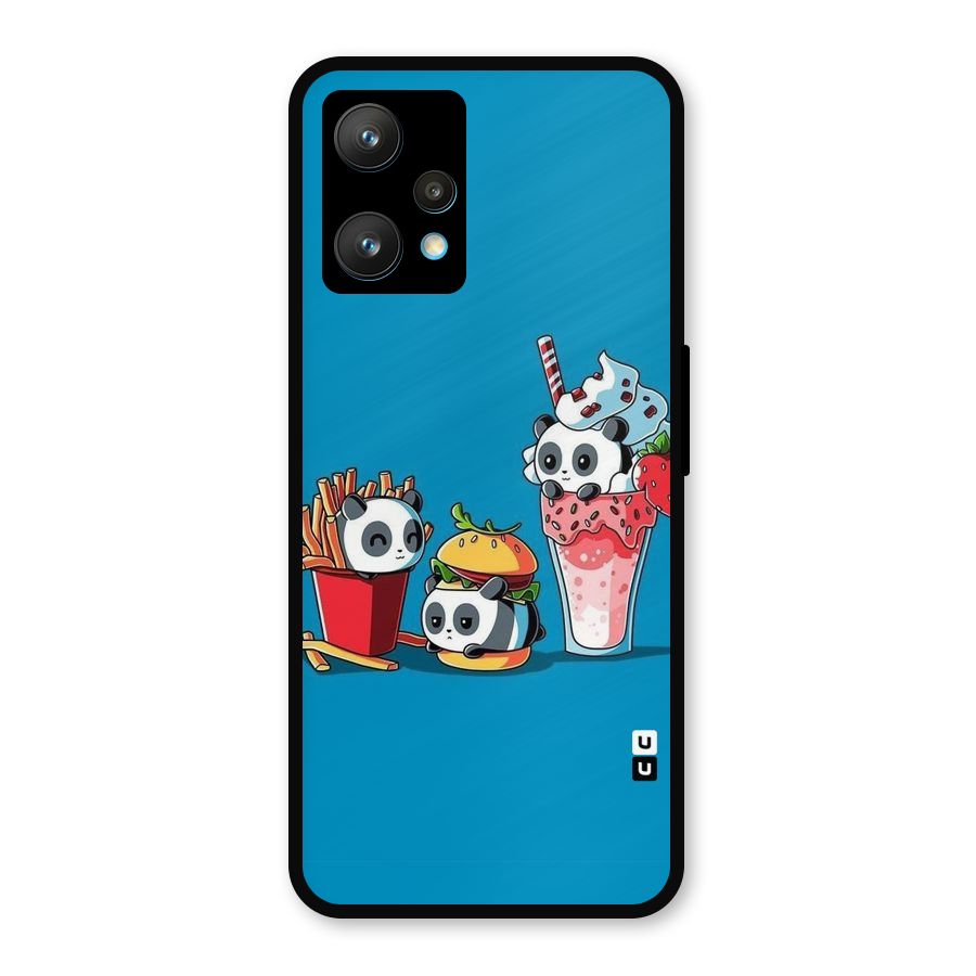 Panda Lazy Metal Back Case for Realme 9 Pro Plus 5G