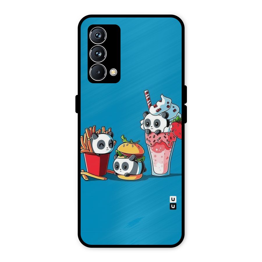 Panda Lazy Metal Back Case for Realme GT Master Edition