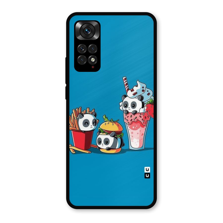 Panda Lazy Metal Back Case for Redmi Note 11s