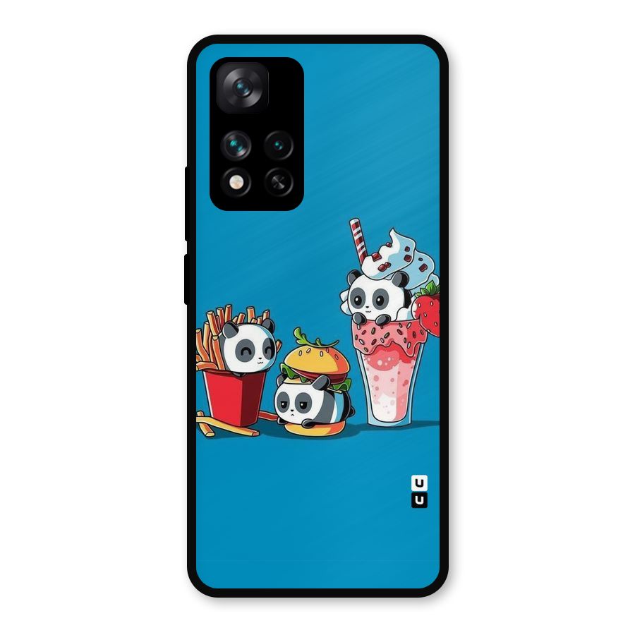 Panda Lazy Metal Back Case for Xiaomi 11i Hypercharge 5G