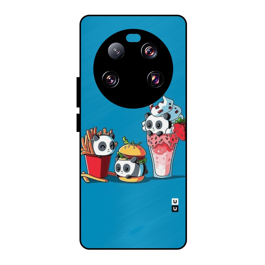 Panda Lazy Metal Back Case for Xiaomi 13 Ultra