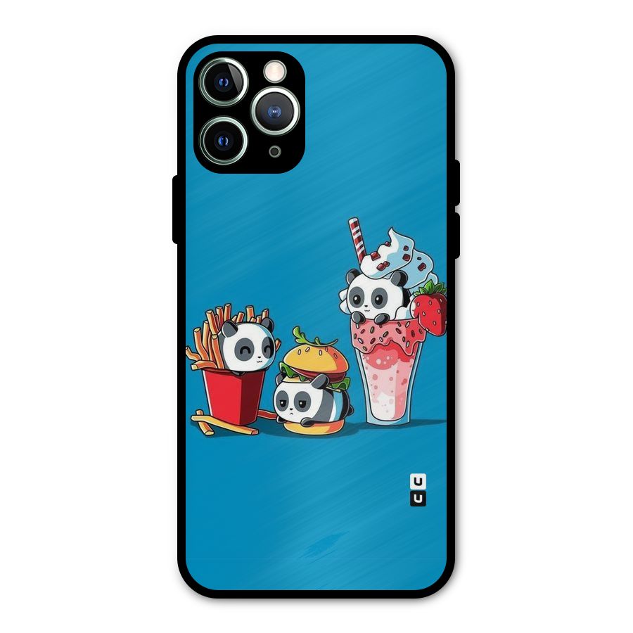 Panda Lazy Metal Back Case for iPhone 11 Pro Max