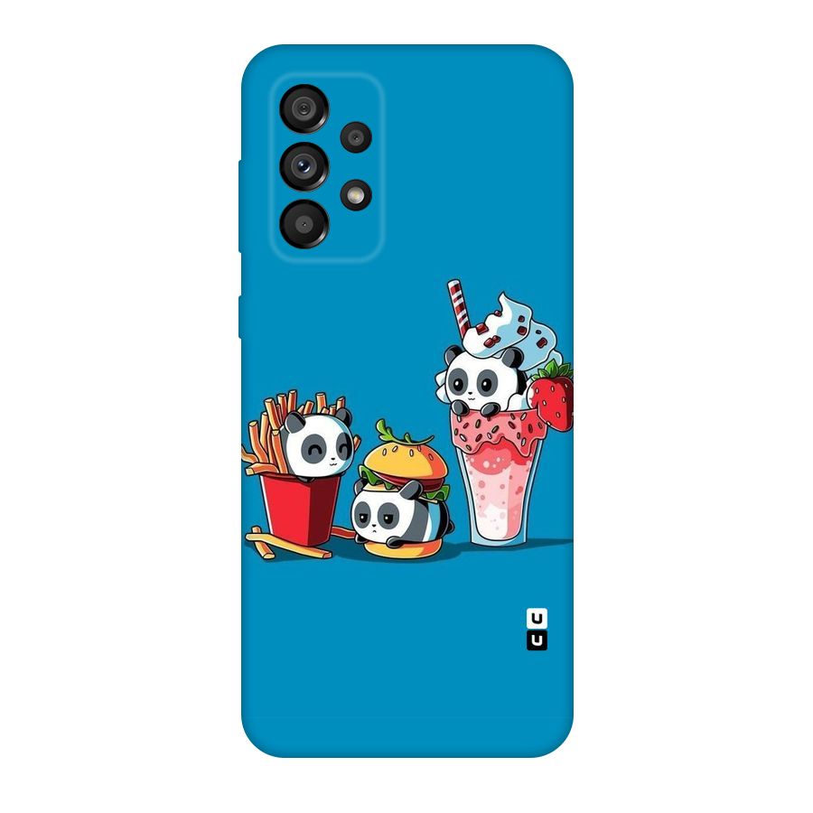 Panda Lazy Original Polycarbonate Back Case for Galaxy A73 5G
