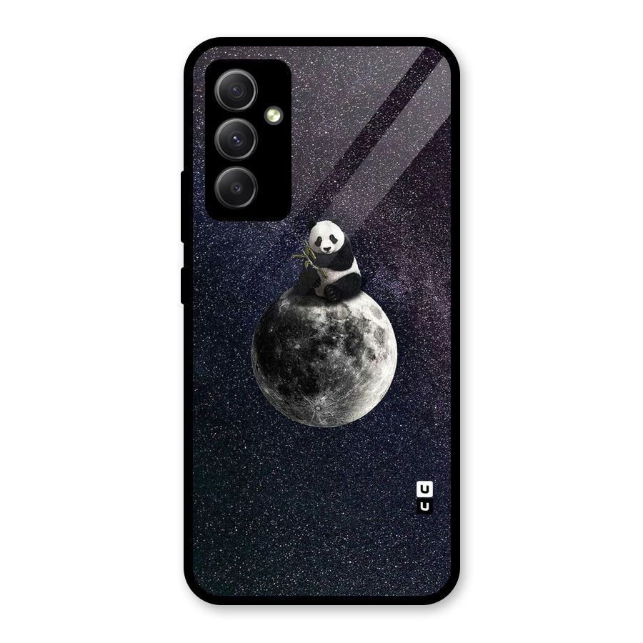 Panda Space Glass Back Case for Galaxy A34