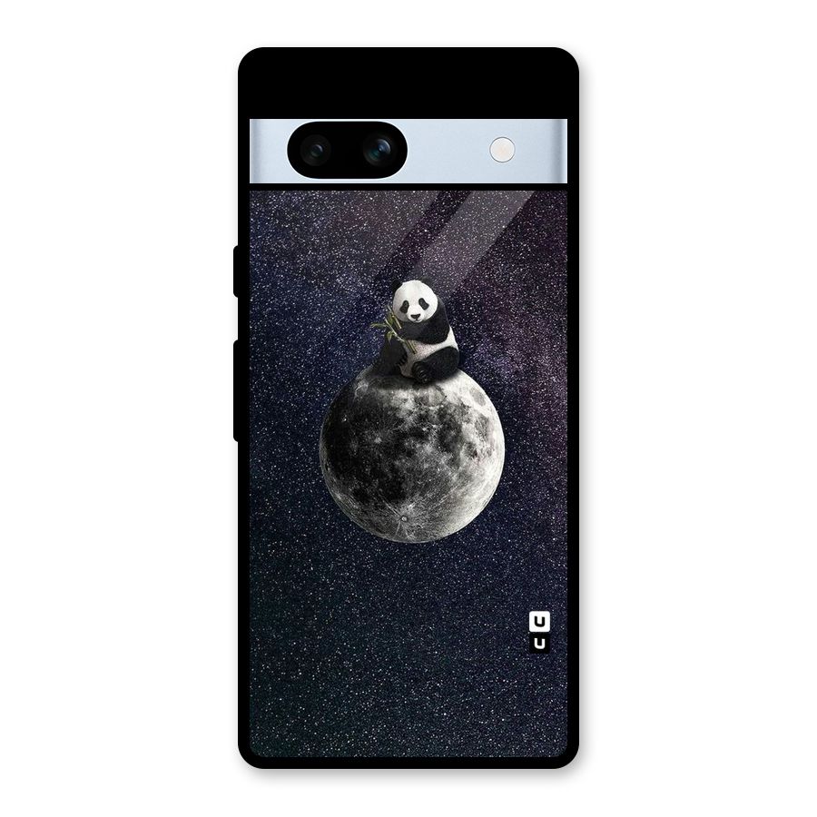 Panda Space Glass Back Case for Google Pixel 7a