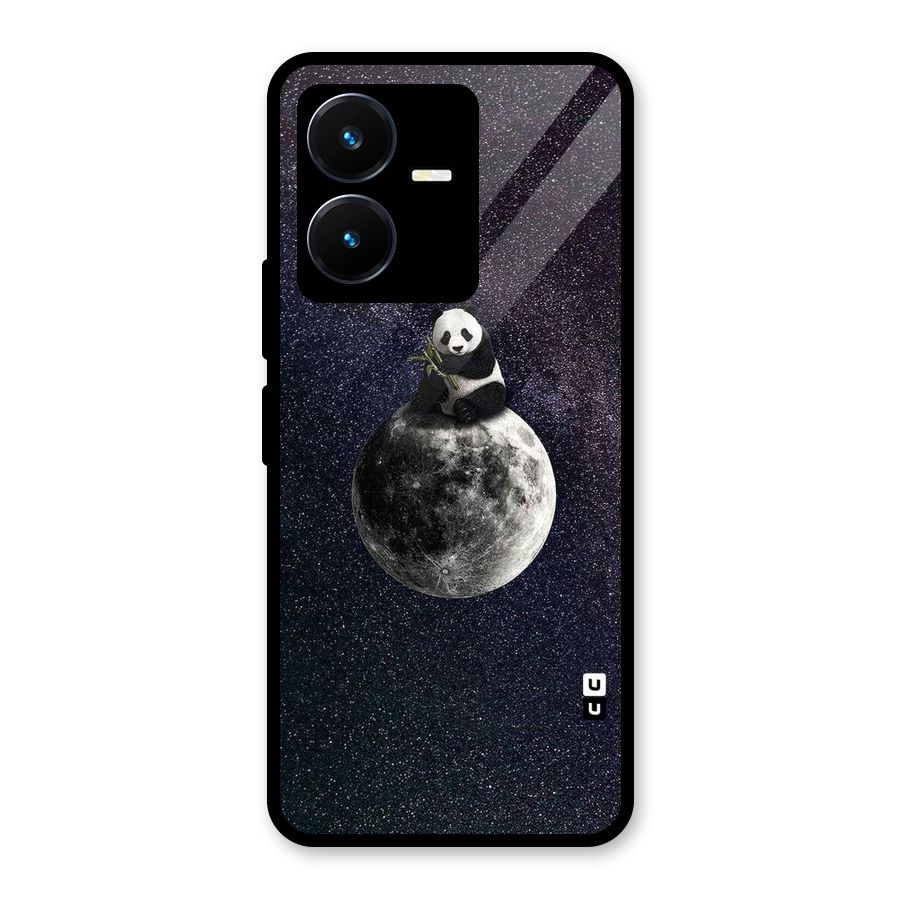 Panda Space Glass Back Case for Vivo Y22s