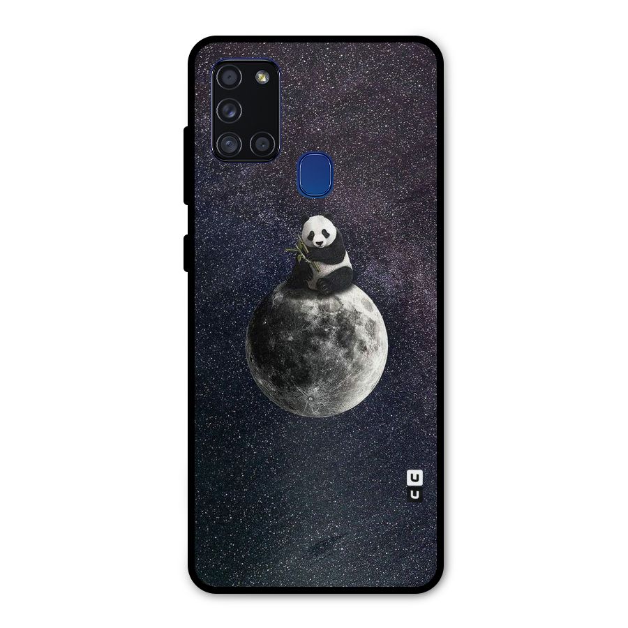Panda Space Metal Back Case for Galaxy A21s